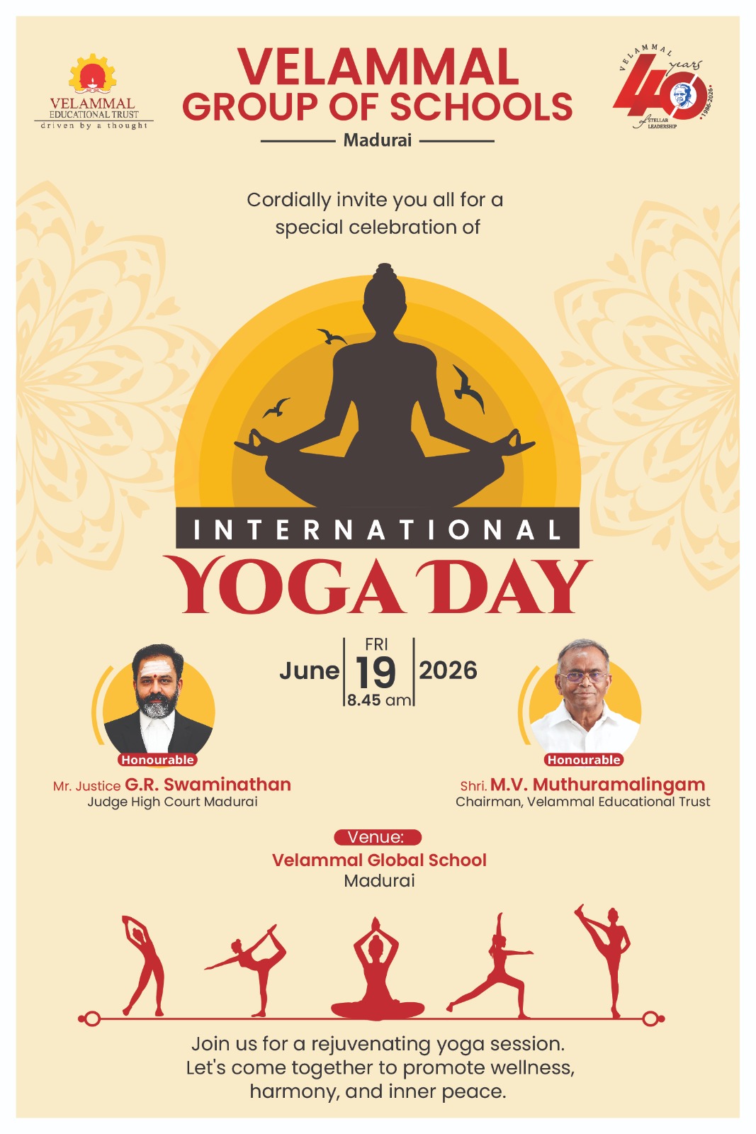 International Yoga Day celebration at the school