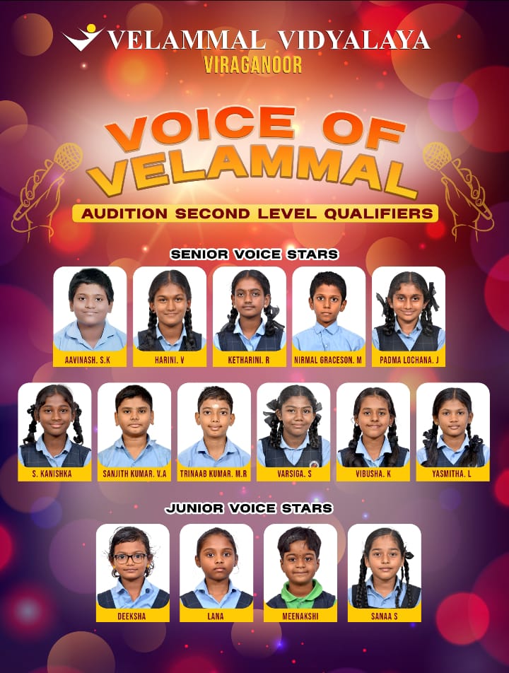 Voice of Velammal singing competition qualifiers